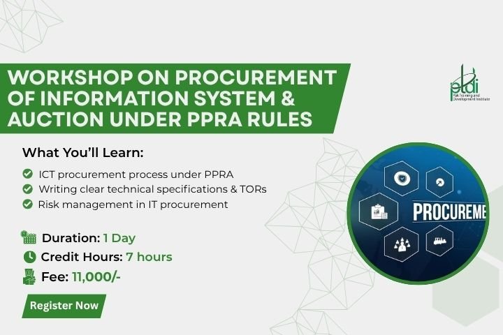 Workshop on Procurement of Information System & Auction under PPRA Rules