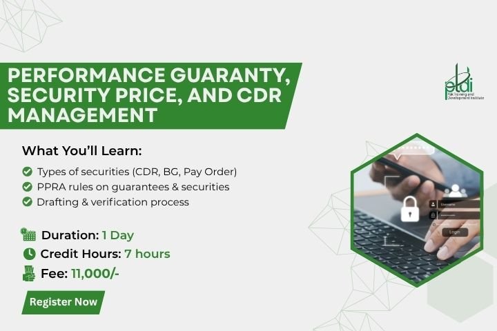 Performance Guaranty, Security Price, and CDR Management
