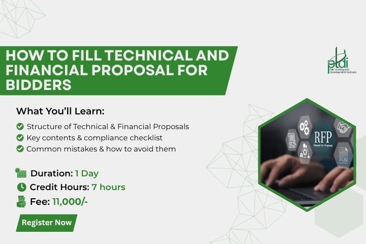 How to fill Technical and Financial Proposal for bidders