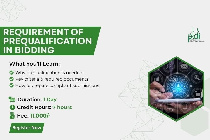 Requirement of Prequalification in bidding